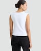 image 3 of F&F Polyamide Square Neck Sleeveless Top in White