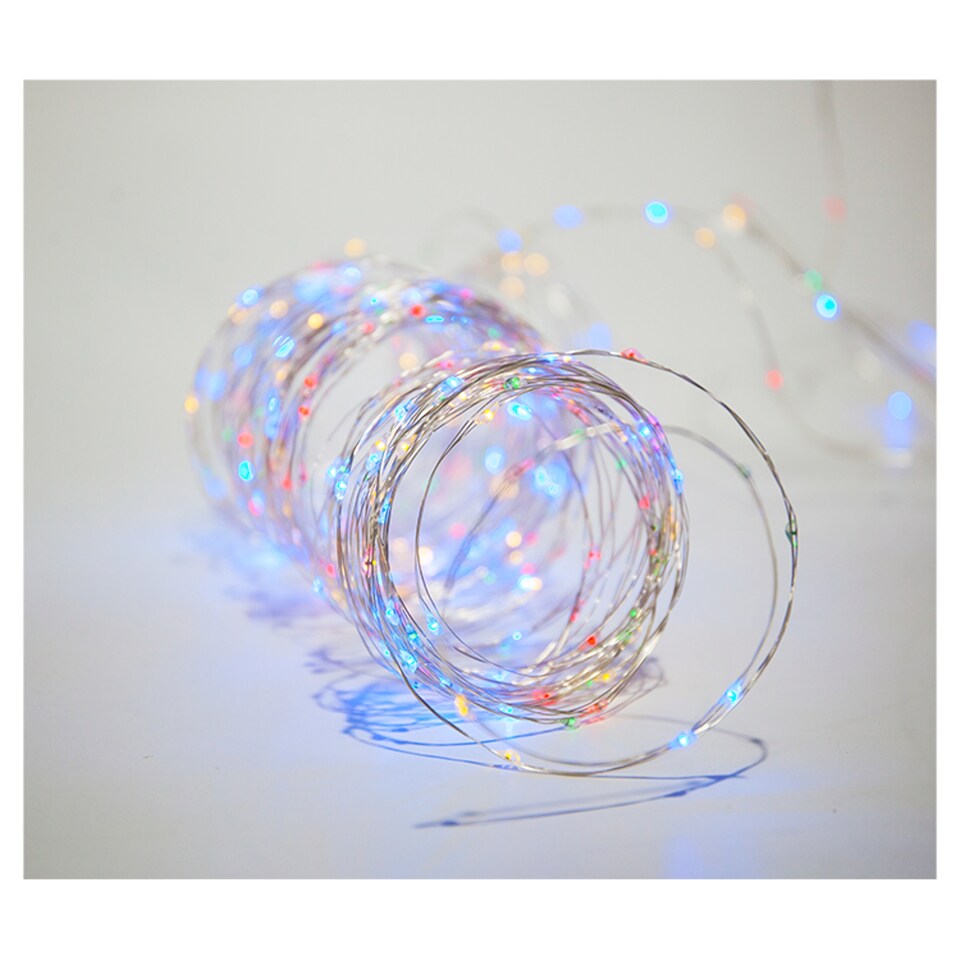 image 1 of Tesco 300 Multicoloured Firefly Solar Lights