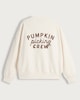 image 2 of F&F Pure Cotton Pumpkin Season Slogan Sweatshirt in Cream