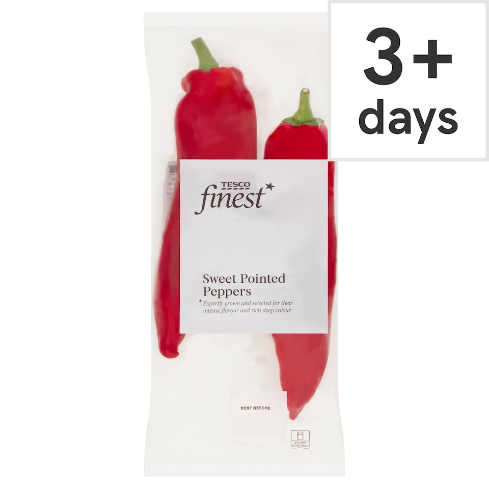 Tesco Finest Sweet Pointed Peppers 180g