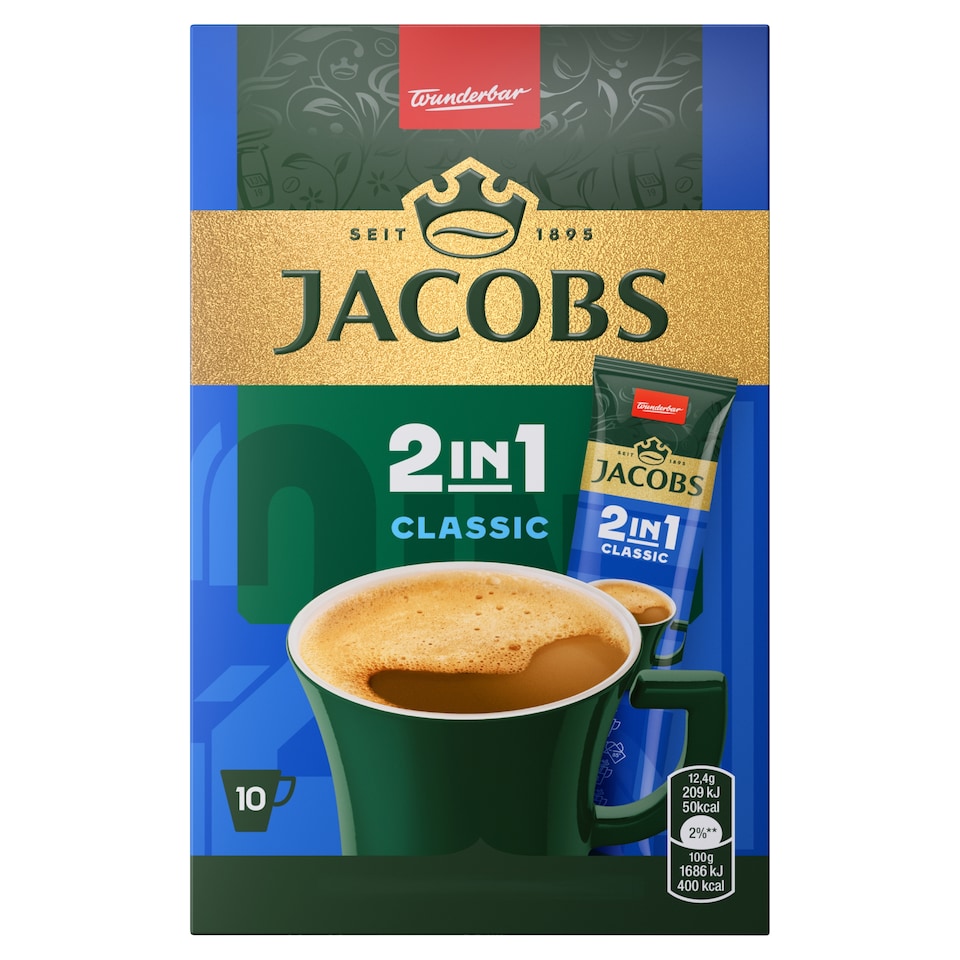 Jacobs Classic 2in1 10 x 12.4g (124g)