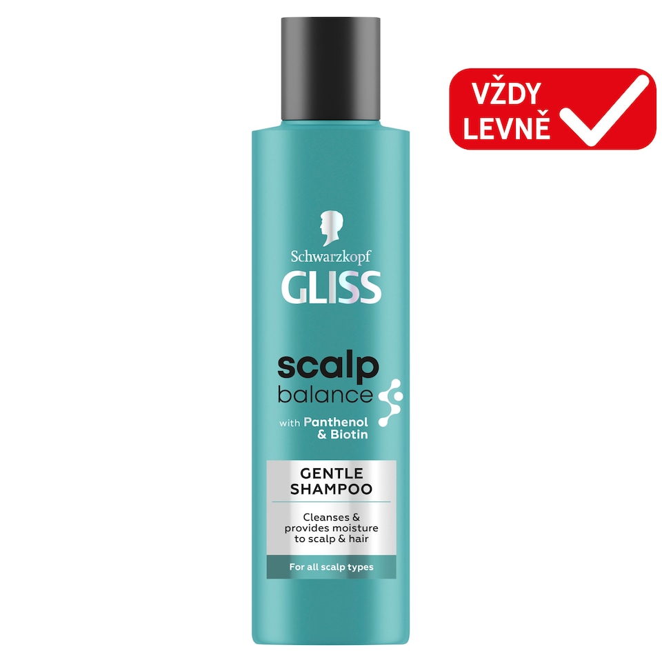 Schwarzkopf Gliss Scalp Balance jemný šampon na vlasy a pokožku hlavy 200ml