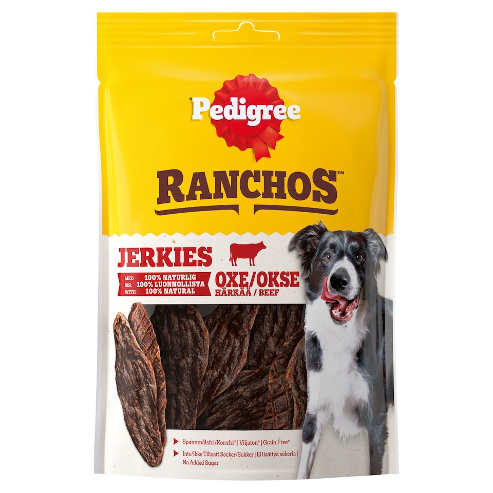 Pedigree Ranchos Beef Jerkies Dog Treats 70g