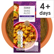 Tesco Indian Saag Aloo 300G
