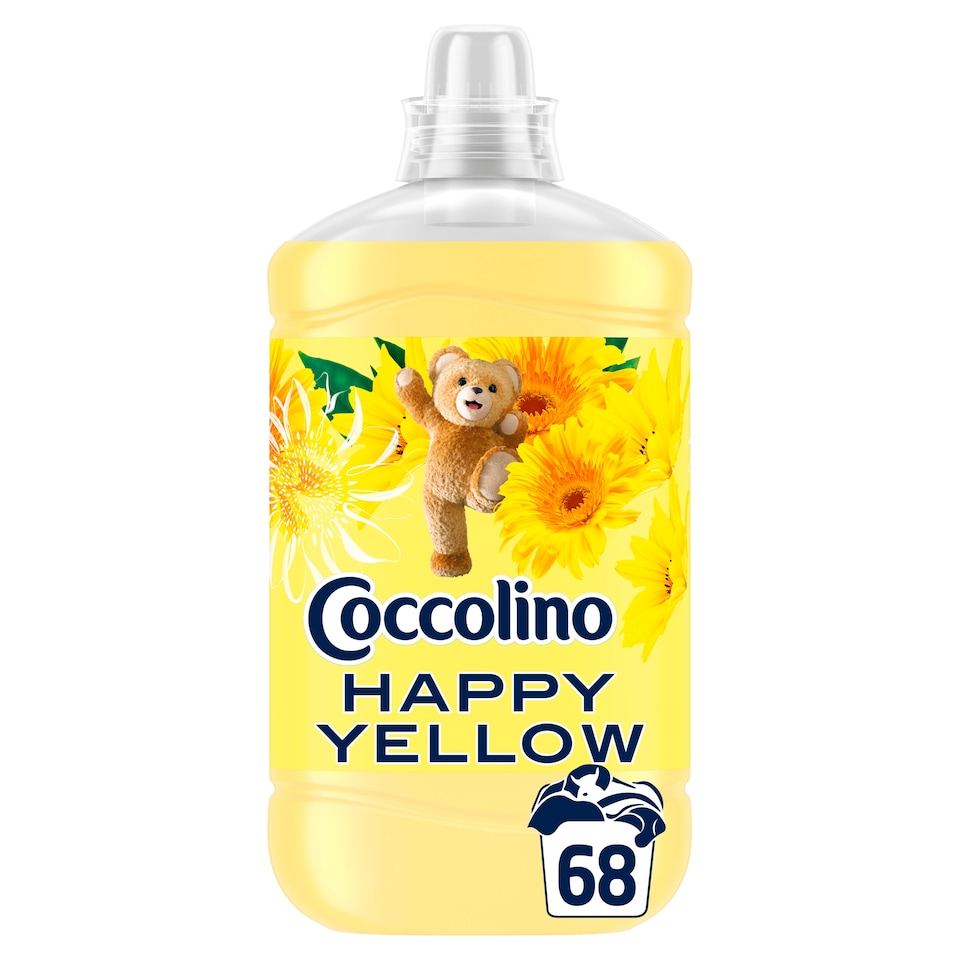 Coccolino Fresh & Soft Happy Yellow öblítőkoncentrátum 68 mosás 1700 ml