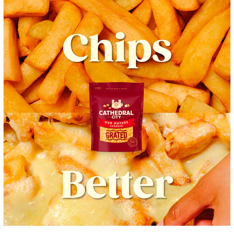 image 1 of Cathedral City Grated Mature Cheddar Cheese 180 G