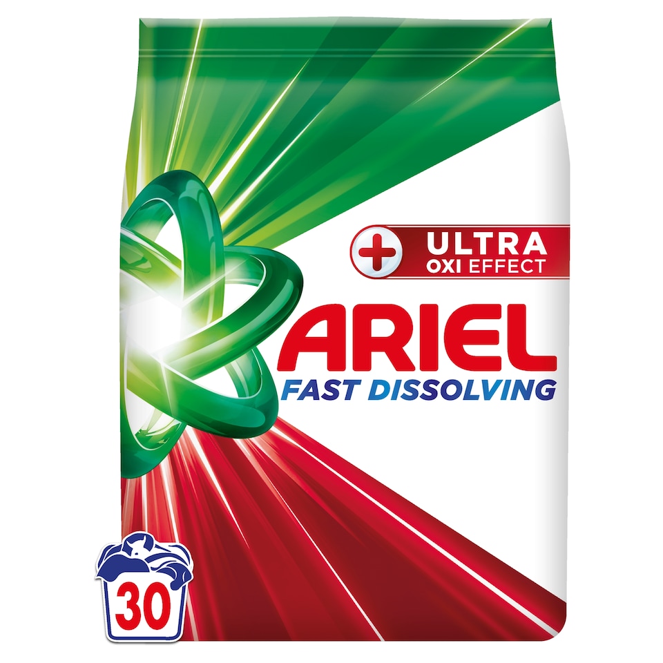 image 1 of Ariel Washing Powder 1.65kg, 30 Washes, +Ultra Oxi Effect