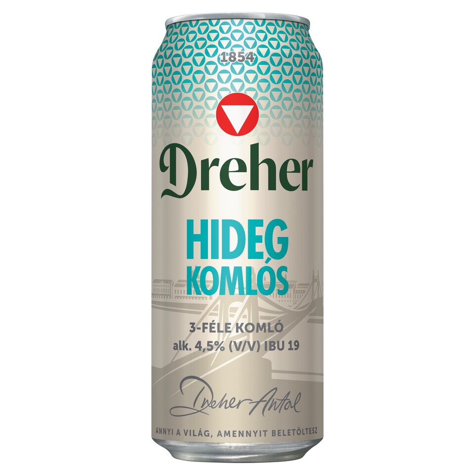 Dreher Hidegkomlós Lager Beer 4,5% 0,5 l