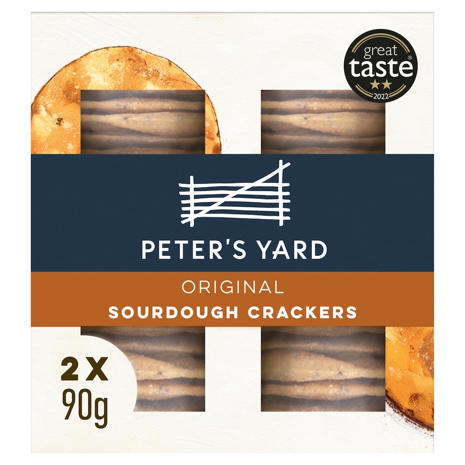 image 1 of Peter's Yard Original Sourdough Crackers Twin Pack 2 x 90g