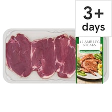 Tesco 4 Lamb Leg Steaks 400g