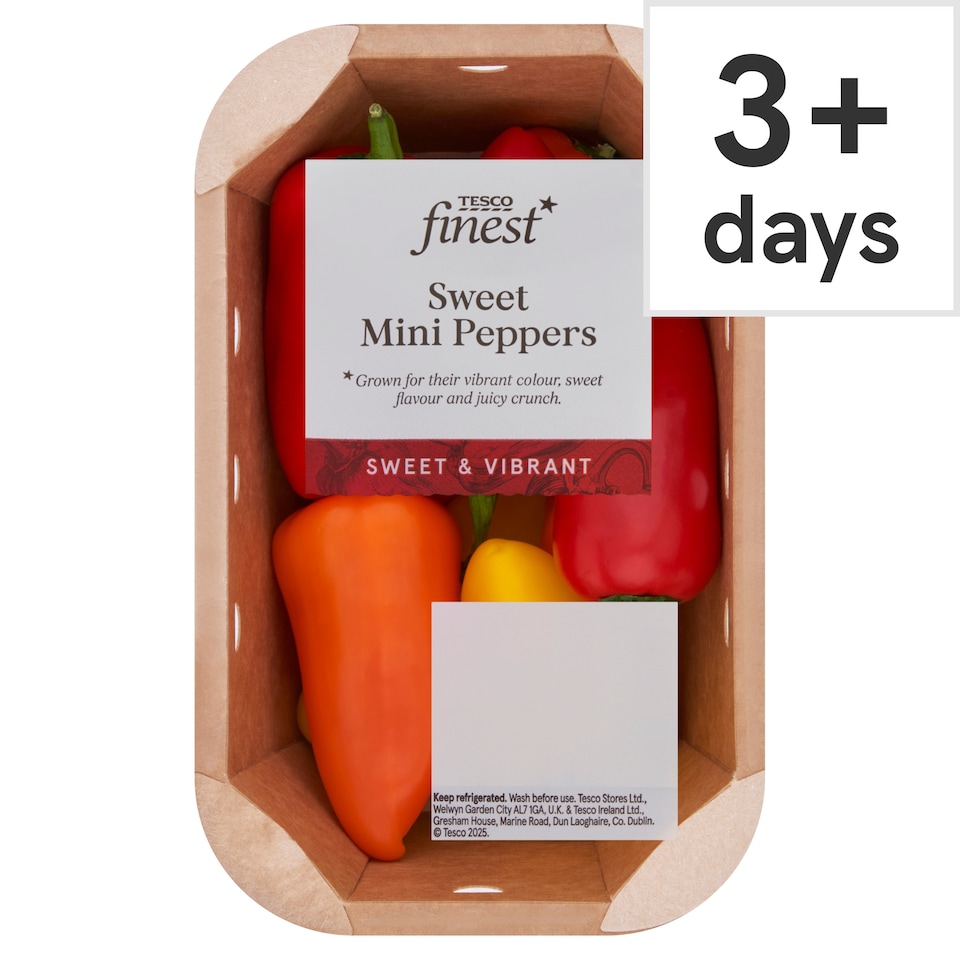 Tesco Finest Sweet Mini Peppers 220G