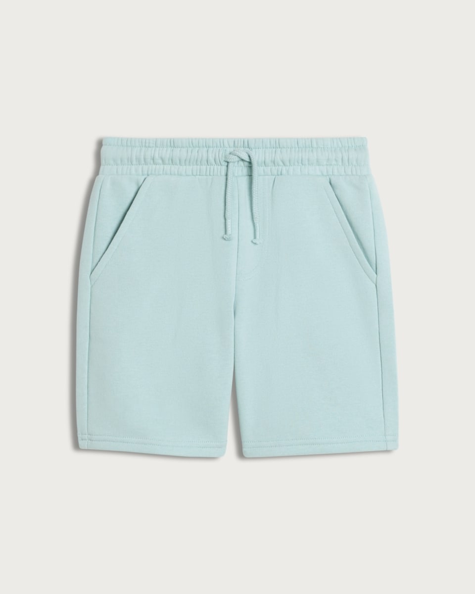 image 1 of F&F Boys Cotton Rich Drawstring Shorts in Mint