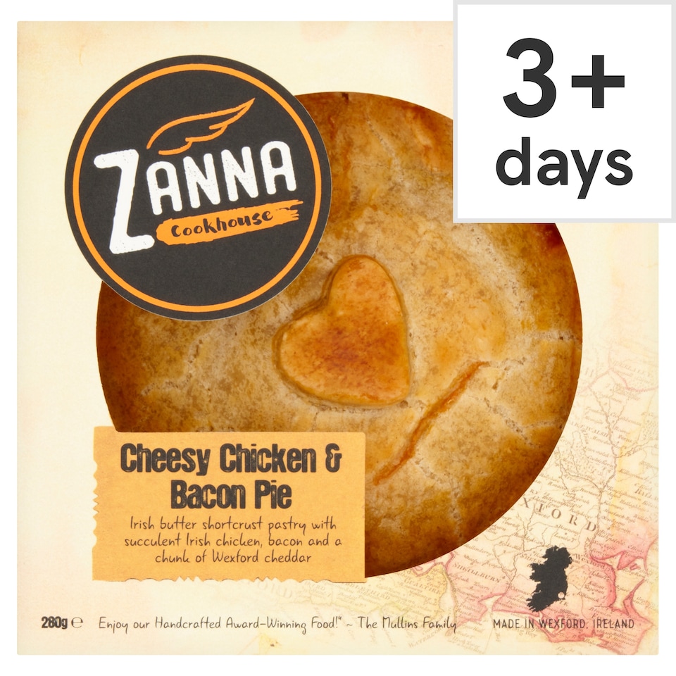 Zanna Cookhouse Cheesy Chicken and Bacon Pie 280g