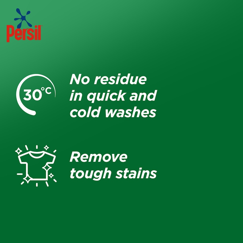 image 1 of Persil Ultimate Active Clean Laundry Washing Detergent Capsules 44 Washes 928g