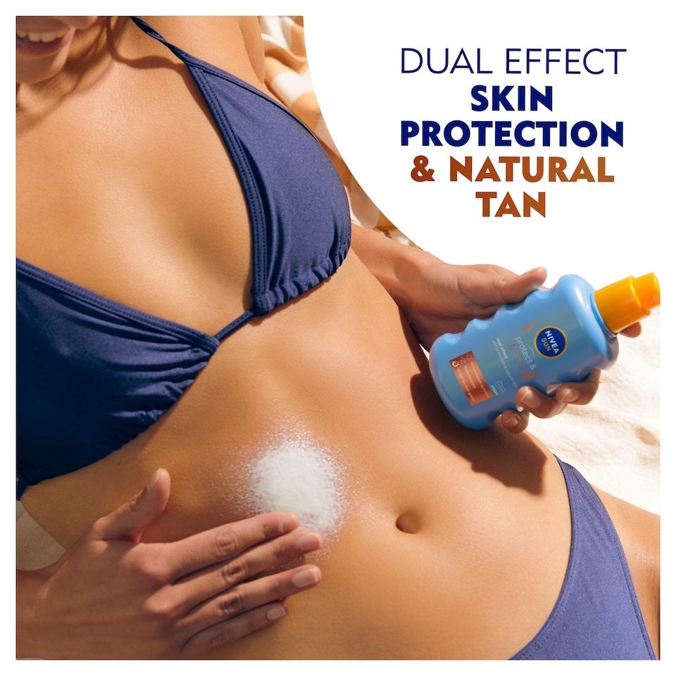 image 1 of NIVEA SUN Protect & Bronze Tan Activating Sun Cream Spray SPF20 200ml