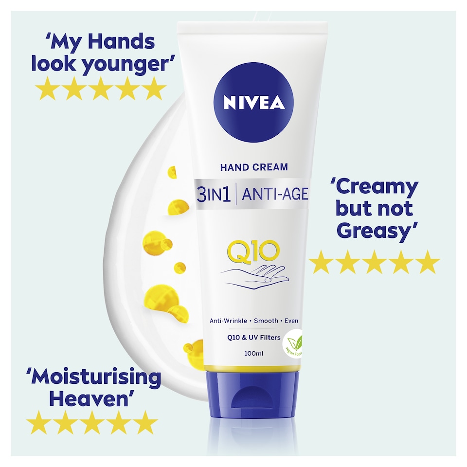 image 1 of NIVEA Q10 3in1 Anti-Age Hand Cream 100ml