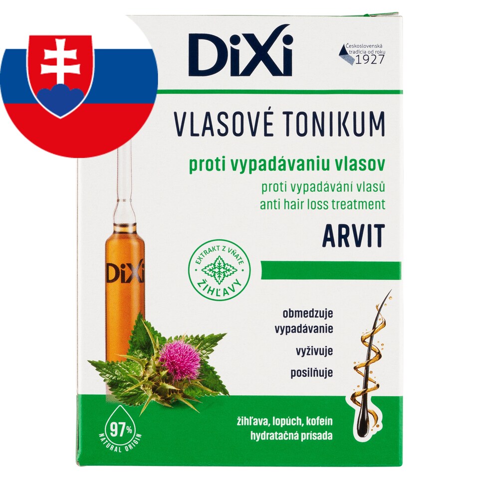 obrázok 1 z Dixi Arvit vlasové tonikum proti vypadávániu vlasov 7 x 10 ml