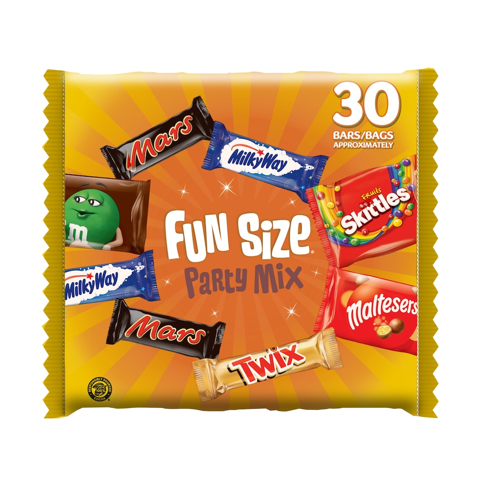 Mars Funsize Party Mix Milk Chocolate Bag 540g