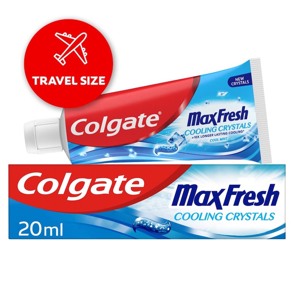 image 1 of Colgate Max Fresh Cooling Crystals Travel Size Toothpaste 20ml