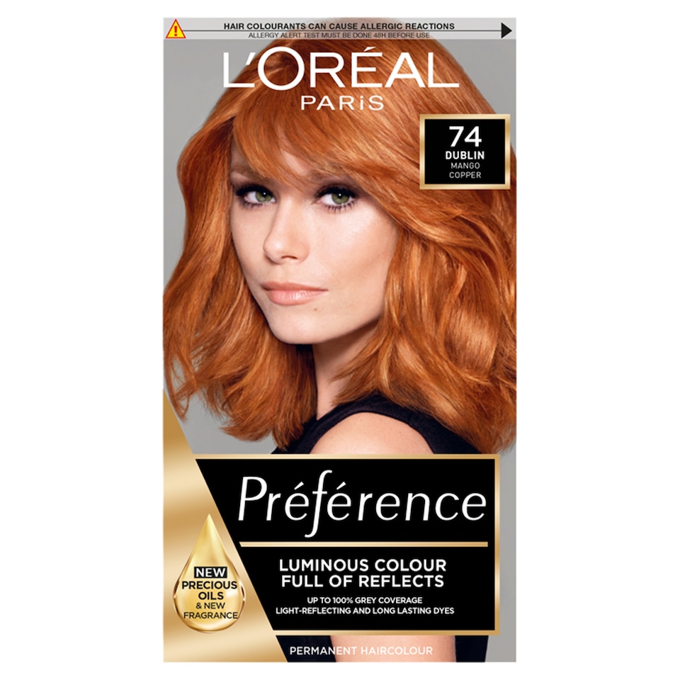 image 1 of L'Oreal Paris Preference 74 Dublin Mango Copper Permanent Hair Dye