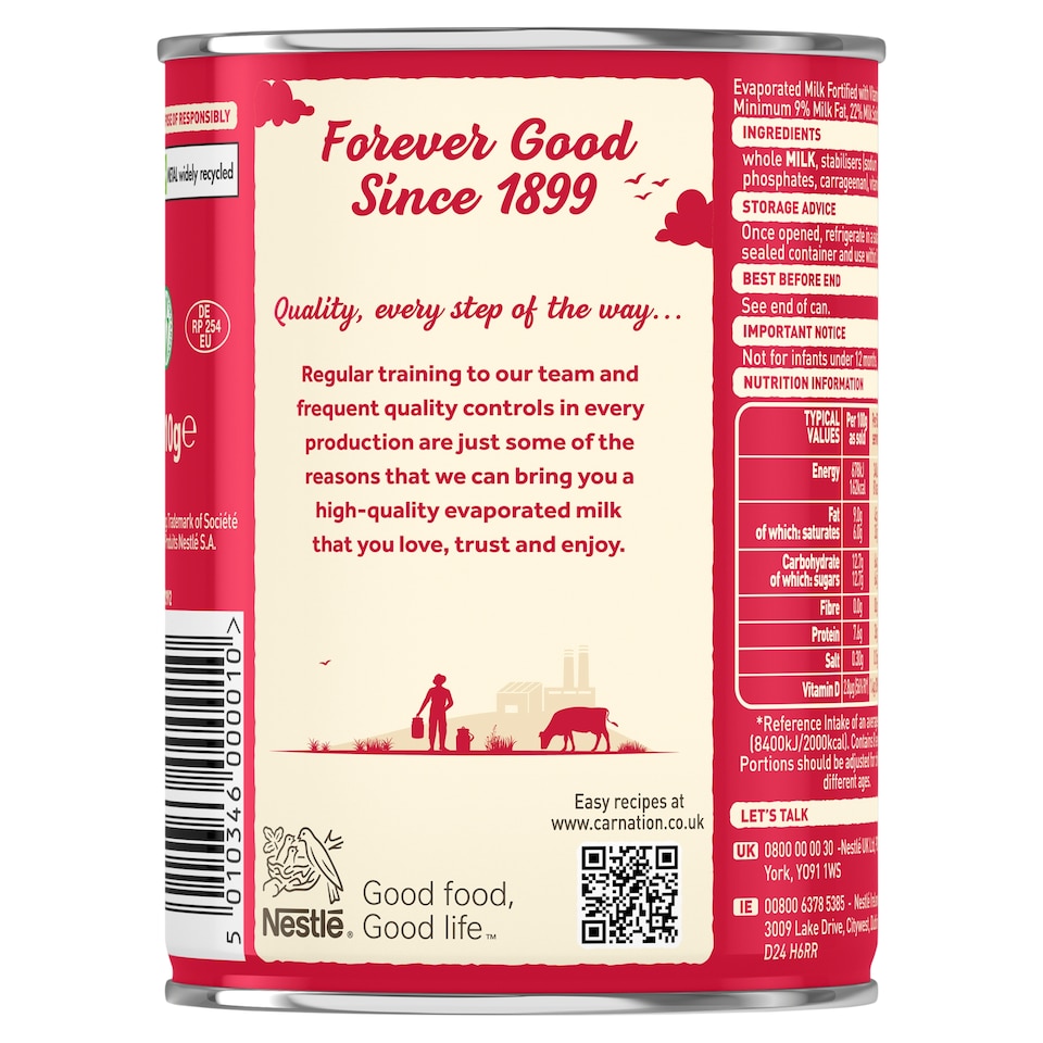 image 1 of Carnation Evaporated Milk Tin 410g