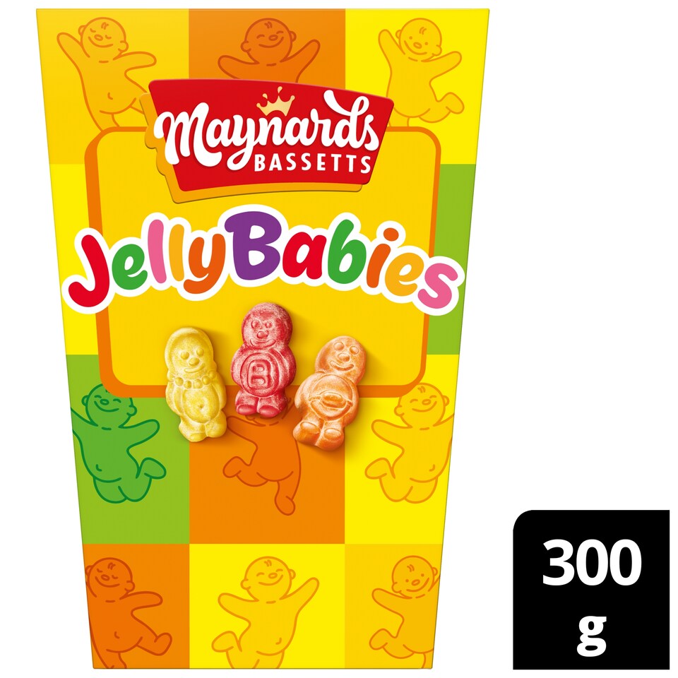 MAYNARDS BASSETTS JELLY BABIES CARTON 300G