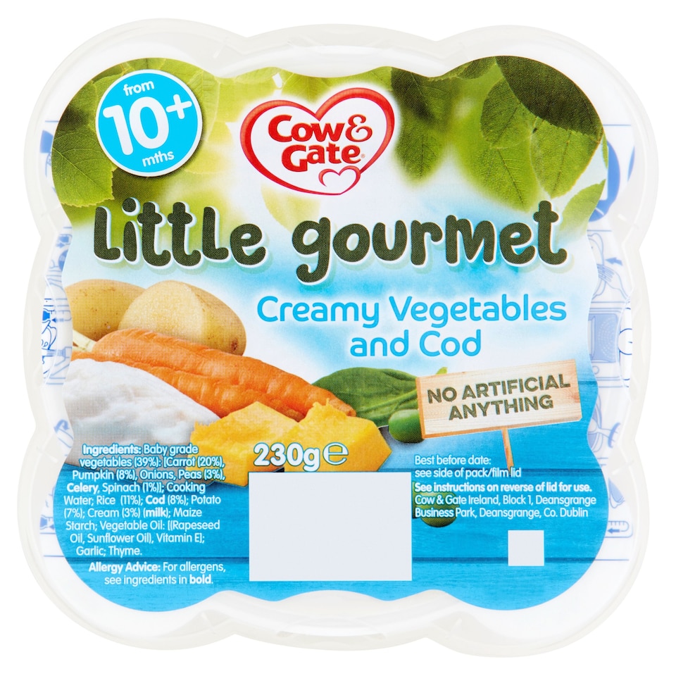 Cow & Gate Little Gourmet Creamy Vegetable And Cod 230G
