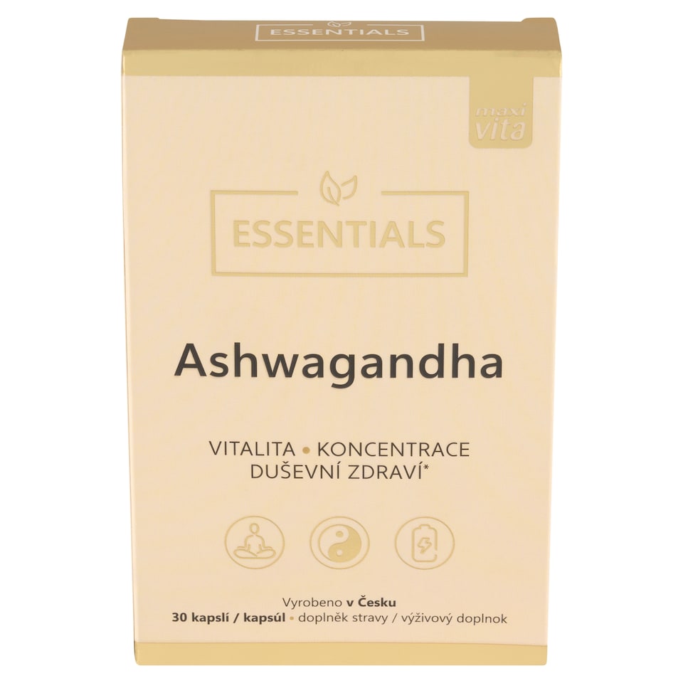 image 1 of Maxi Vita Essentials Ashwagandha Dietary Supplement 30 Capsules 19.5 g
