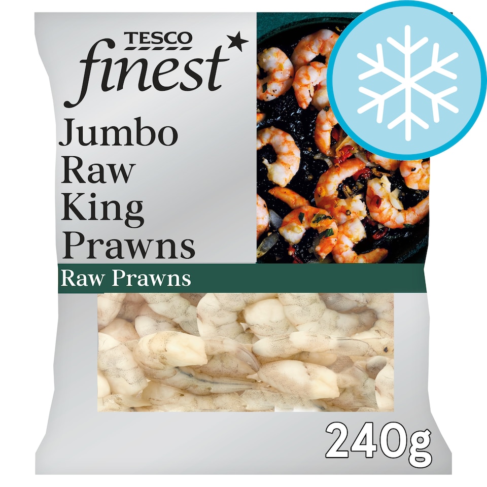 Tesco Finest Jumbo Raw King Prawns 240g