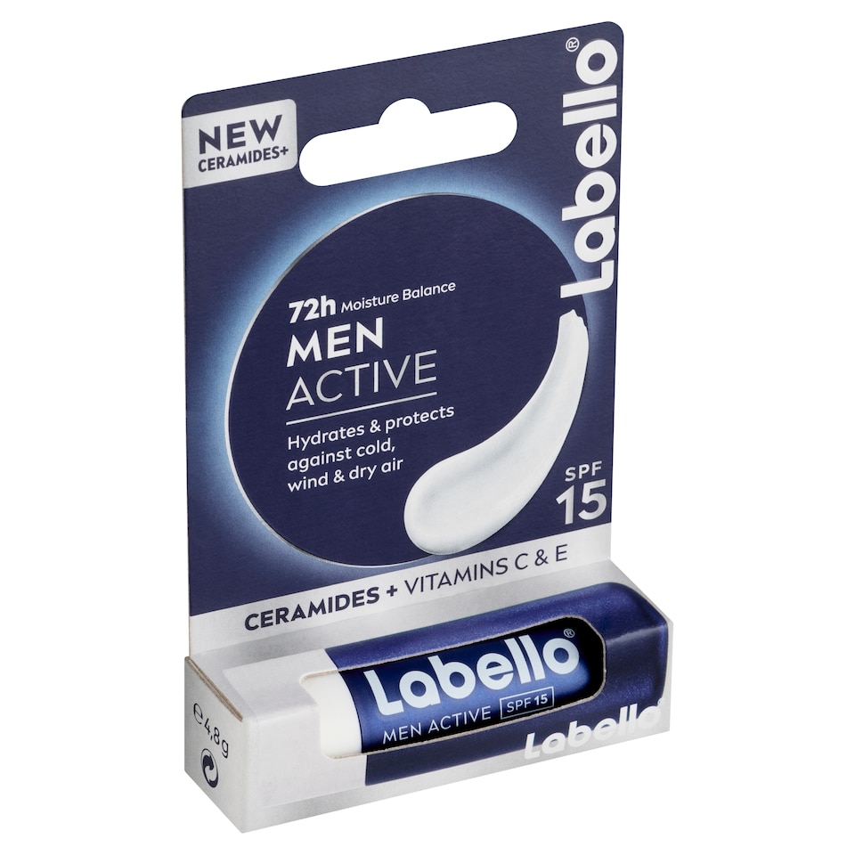 image 1 of Labello Men Active Caring Lip Balm SPF 15 4.8 g