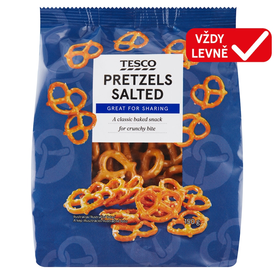 Tesco Preclíky solené 150g