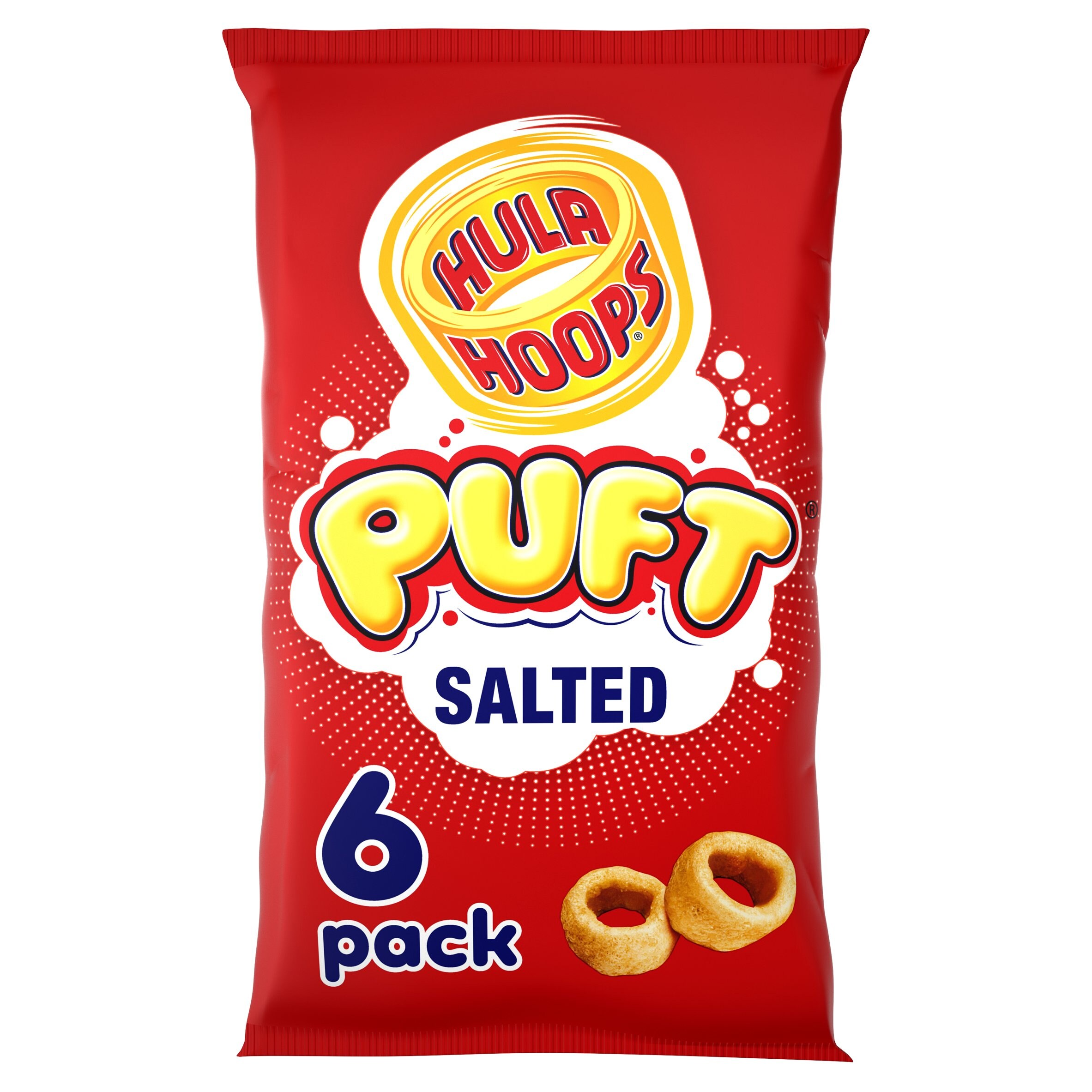 Hula Hoops Puft Salted 6X15g - Tesco 