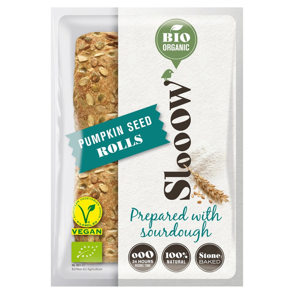 Slooow Pumpkin Seed Rolls 320G Tesco Groceries