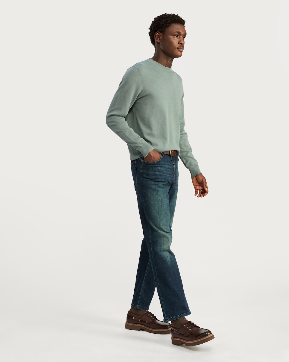 image 1 of F&F Pure Cotton Fine Knit Jumper in Mint
