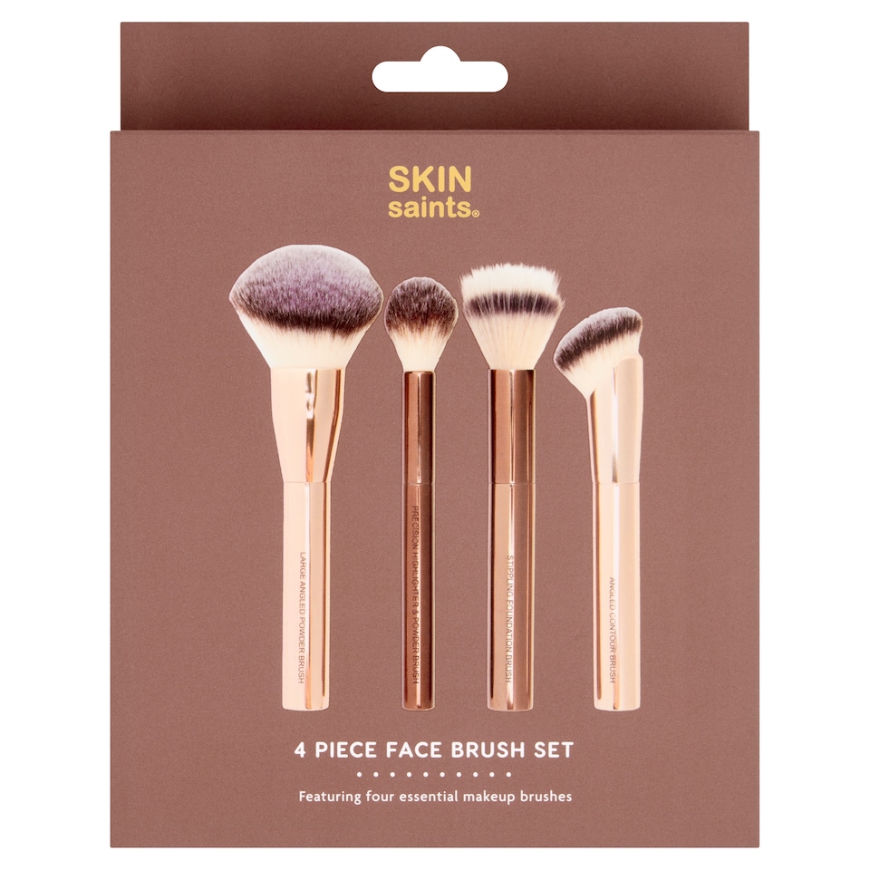 SKIN SAINTS 4 PIECE FACE BRUSH SET