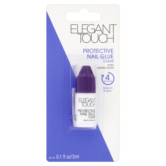 3 Second Protective Nail Glue Clear 3ml Tesco Groceries