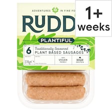 Rudds Plnt/Bsd 6 Meatfree Sausages 270G