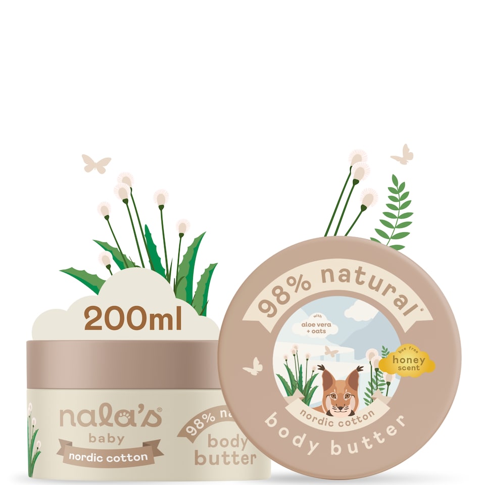image 1 of Nala's Baby Body Butter Nordic Cotton Honey Scent 200ml