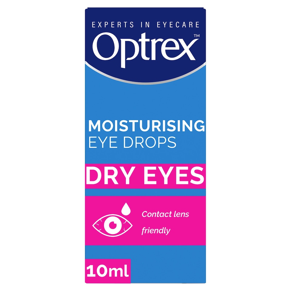 Optrex Moisturising Eye Drops For Dry Eyes 10ml Tesco Groceries