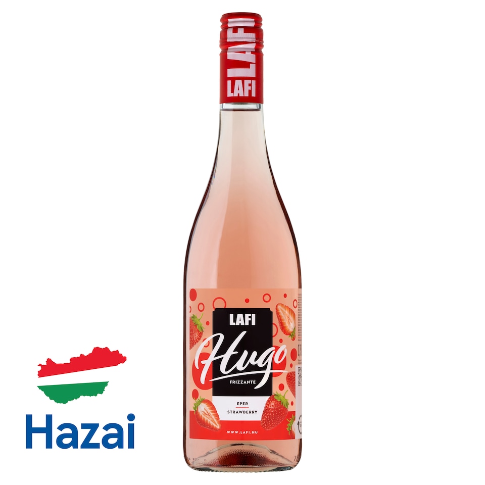 Lafi Hugo eper ízű szénsavas boralapú koktél 7% 0,75 l  1. kép