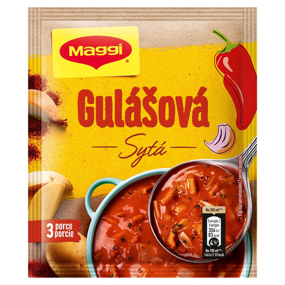 MAGGI Gulášová polévka sytá sáček 65g