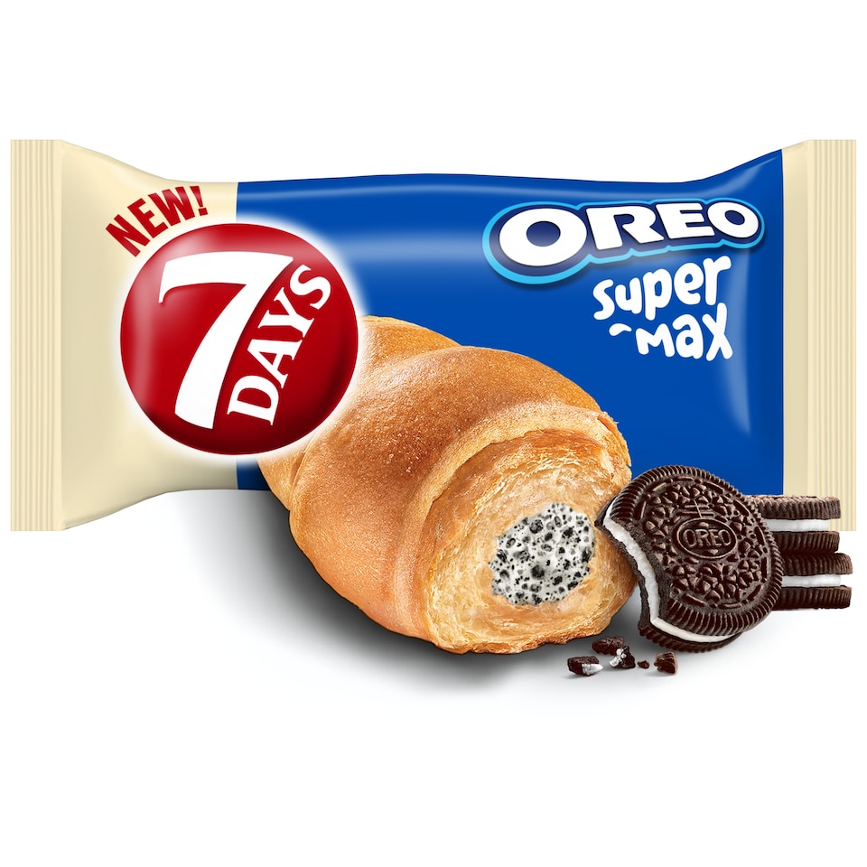 7DAYS oreo vanília kréme és kekszes croissant 98 g