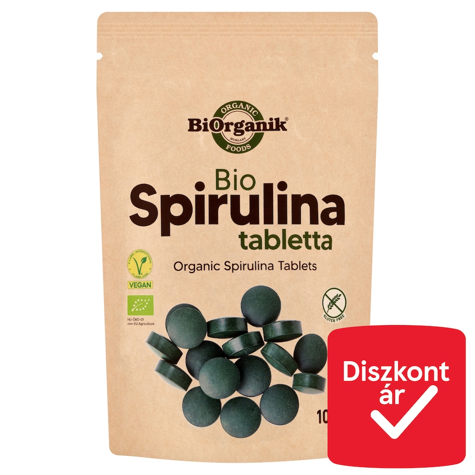 BiOrganik Organic Spirulina Tablets Dietary Supplement 100 g