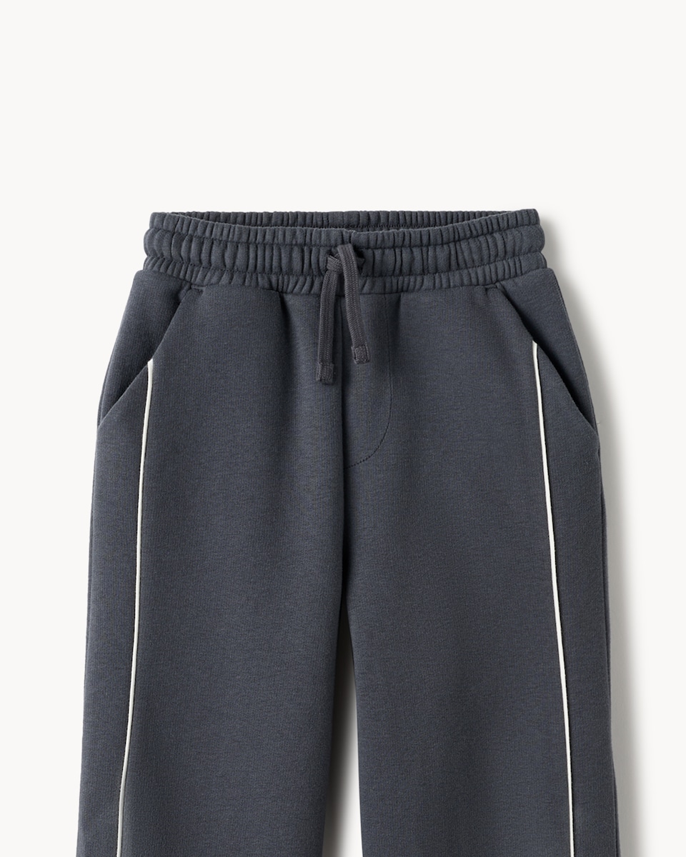 image 1 of F&F Boys Cotton Rich Pumpkin Sweatshirt and Joggers Set in Orange