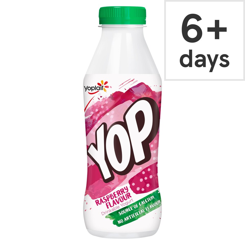 Yop Raspberry Flavoured Yogurt Drink 500 G Tesco Groceries