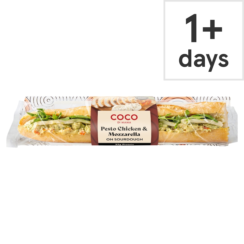  Coco Di Mama Pesto Chicken & Mozzarella Baguette