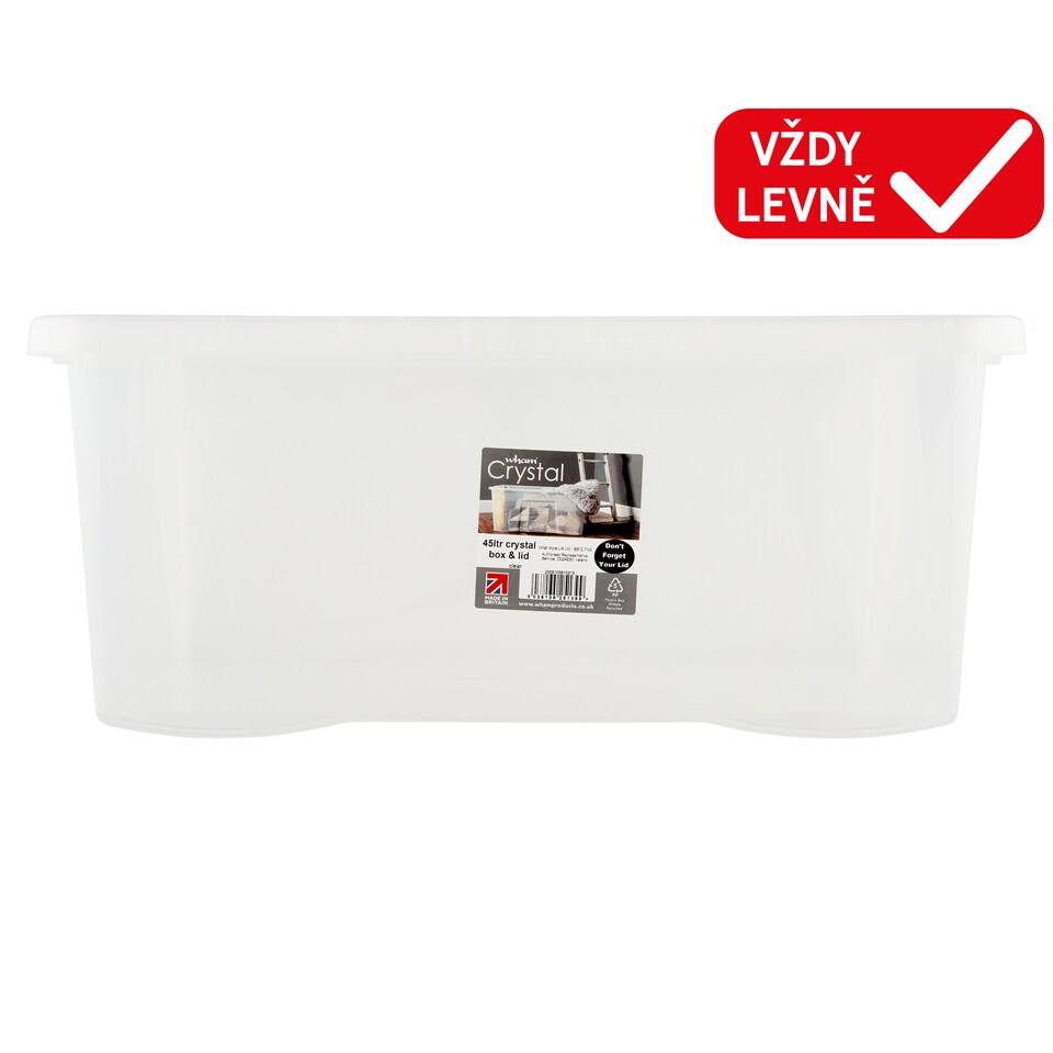 Obrázek 1 pro produkt Wham Crystal krabice s víkem 45 l