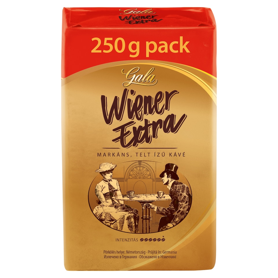 Gala Wiener Extra őrölt, pörkölt kávé 250 g 1. kép