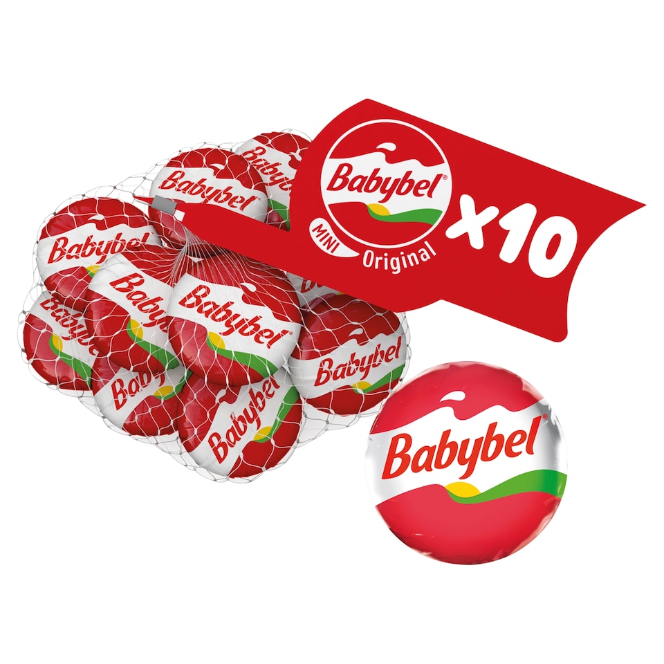 image 1 of Mini Babybel Original Cheese Snacks 10X20g 200G