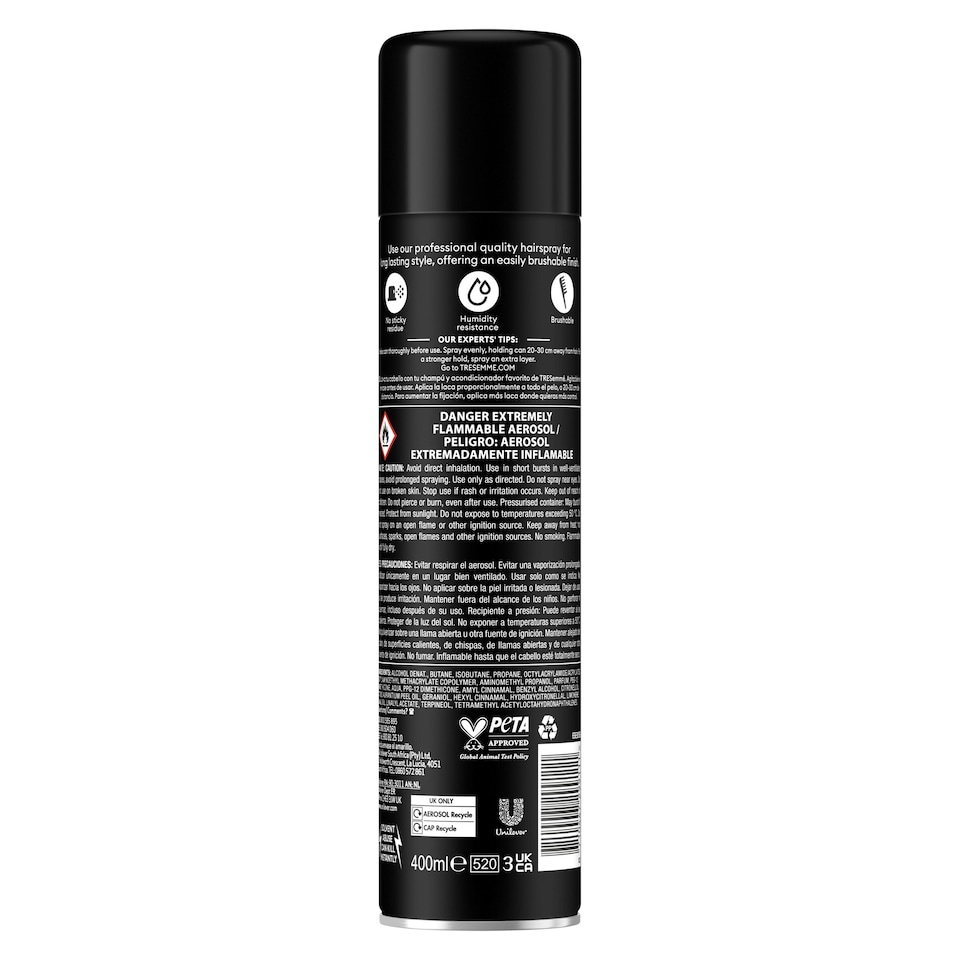 image 1 of Tresemme Firm Hold Hair Spray 400Ml